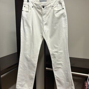 Chico's Platinum Denim White Jeans Size 0